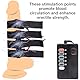 Elektrostimulation Penisring Set, Einstellbar Elektroshock Hodenring Elektrostimulator zur Penisvergrößerung, Prostata-Massage Bondage und Masturbation Fetisch Sexspielzeug für Männer und Paare