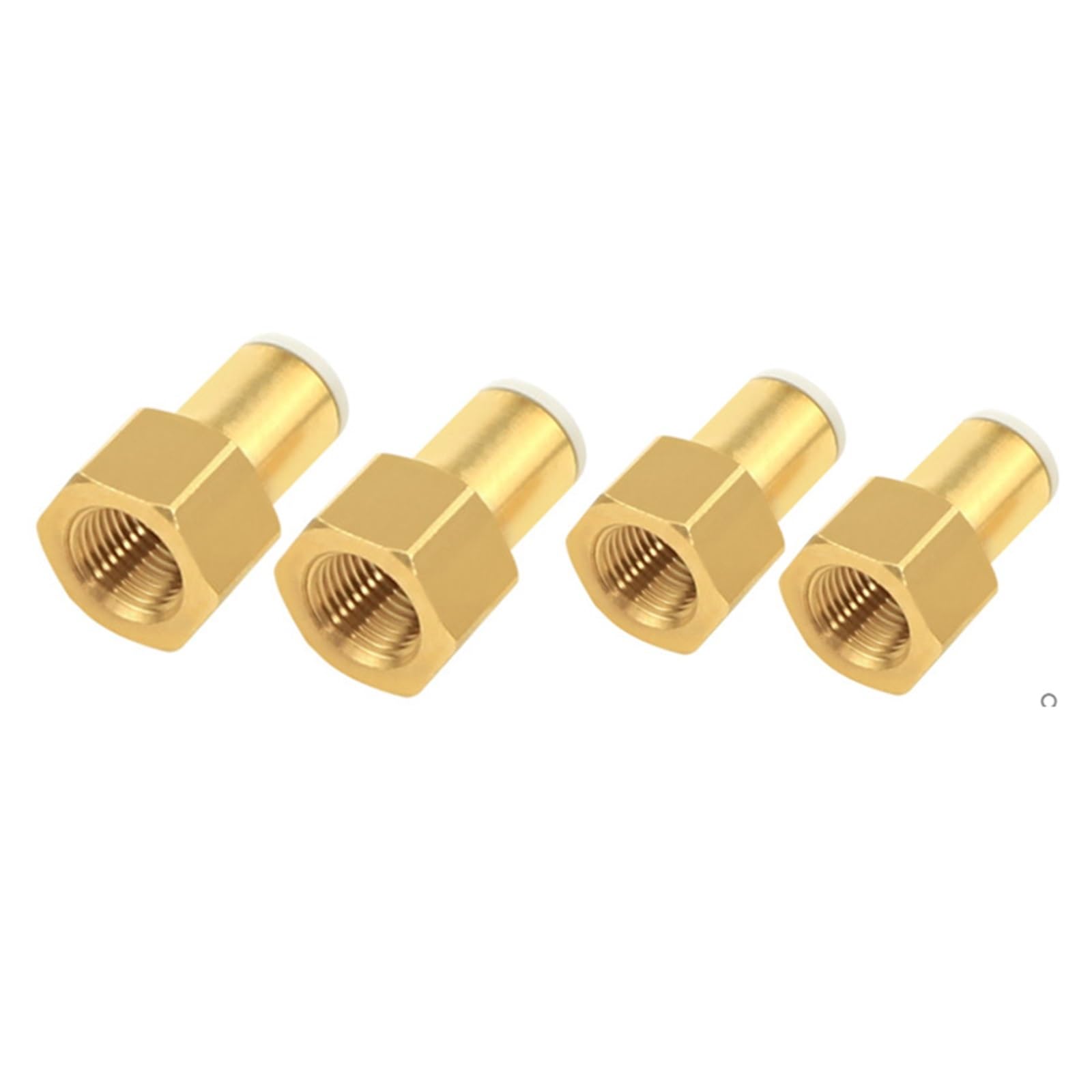 PCF Female Thread Straight Connector KQ2F04/06/08/10/12/16-M3/M5/01/02/03/04A Female Thread Female Connector(KQ2F16-04A) Brass Hose