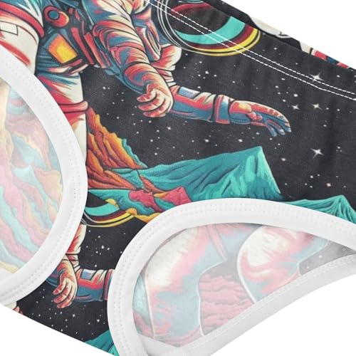 Pattern Girls Underwear Toddler 2t Cotton Cute Panties Girl Colorful Astronaut Planet Space Underpants Briefs4
