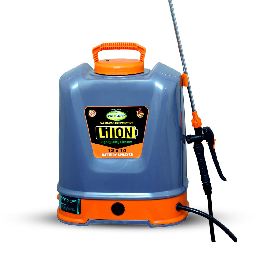 Pad Corp Li-Ion Lithium Battery Sprayer 12 Volt x 14 Amp 1 Year Battery Warranty, Light Weight, 4.5 LPM Copper Motor, 16 Liter Tank Indias First Digital Volt Meter (B09C1SZHDG) Amazon Price History, Amazon Price Tracker