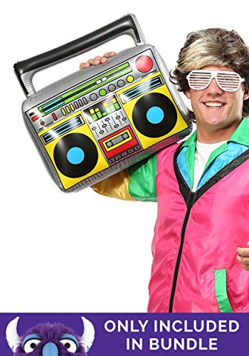 Disfraz Completo Niño 80s Retro con Chaqueta Neon y Banda miniatura 3