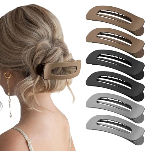 Pinzas grandes de garra para cabello fino, pack 6 piezas miniatura 1