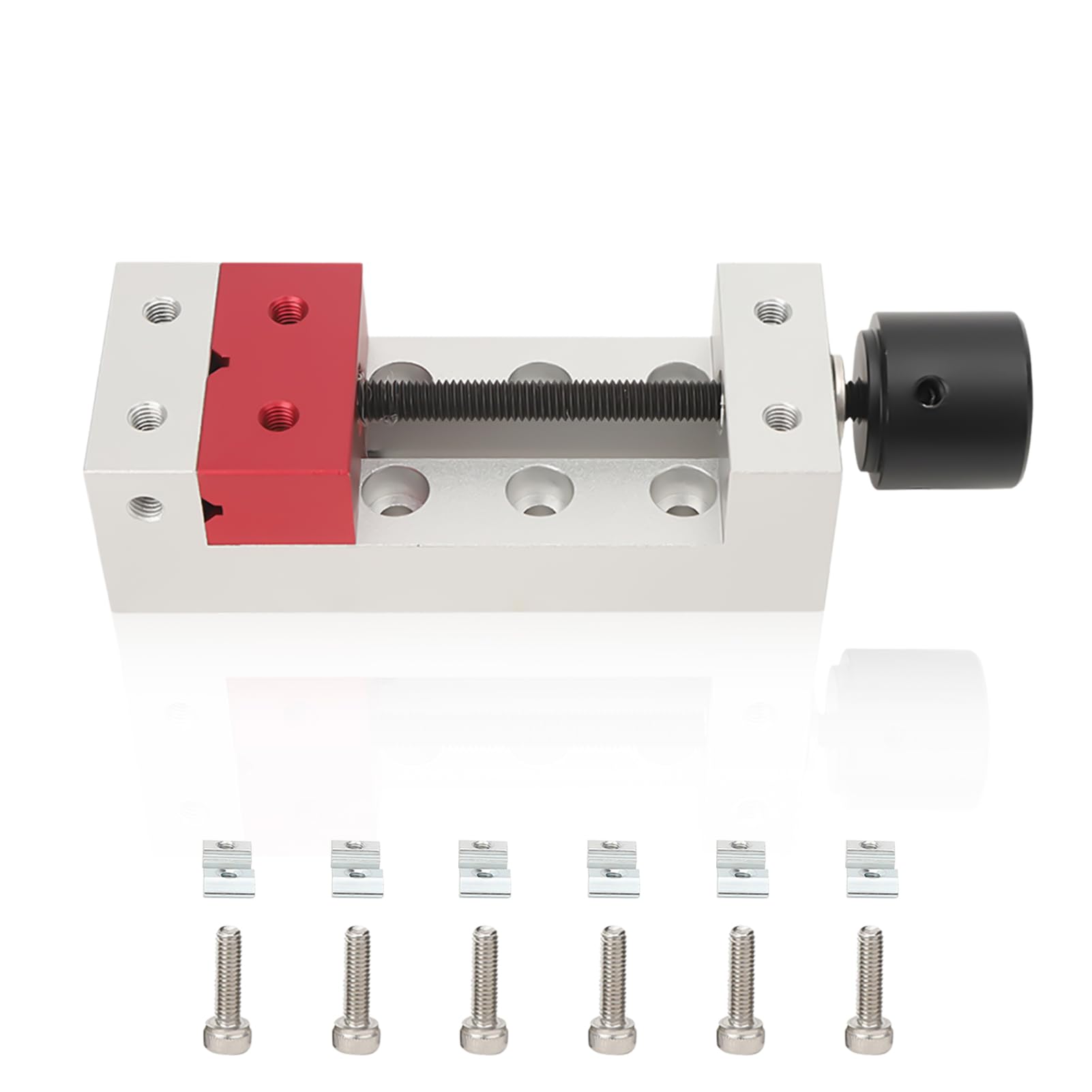 Mini étau plat en aluminium avec serrage stable pour sculpture fine