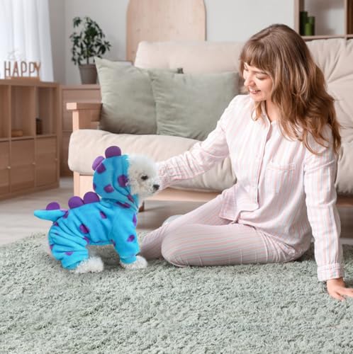 Disfraz de Dinosaurio para Perros Pequeños Idepet Large Azul miniatura 7