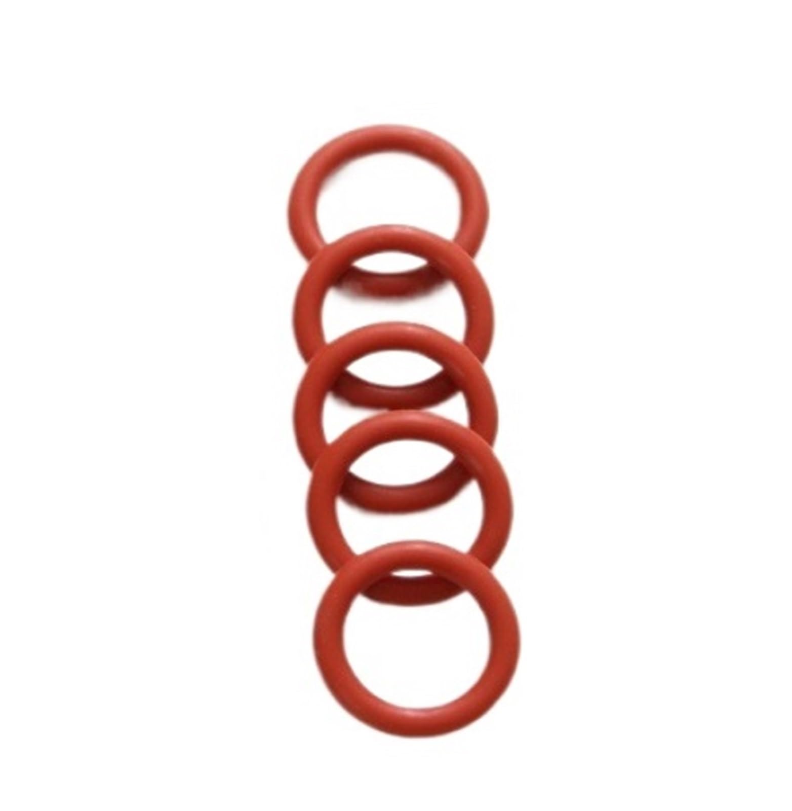 50 Uds Junta Tórica CS 4mm OD 12~150mm Arandela Roja Impermeable Forma Redonda Silicona(OD 115mm ID 107mm)