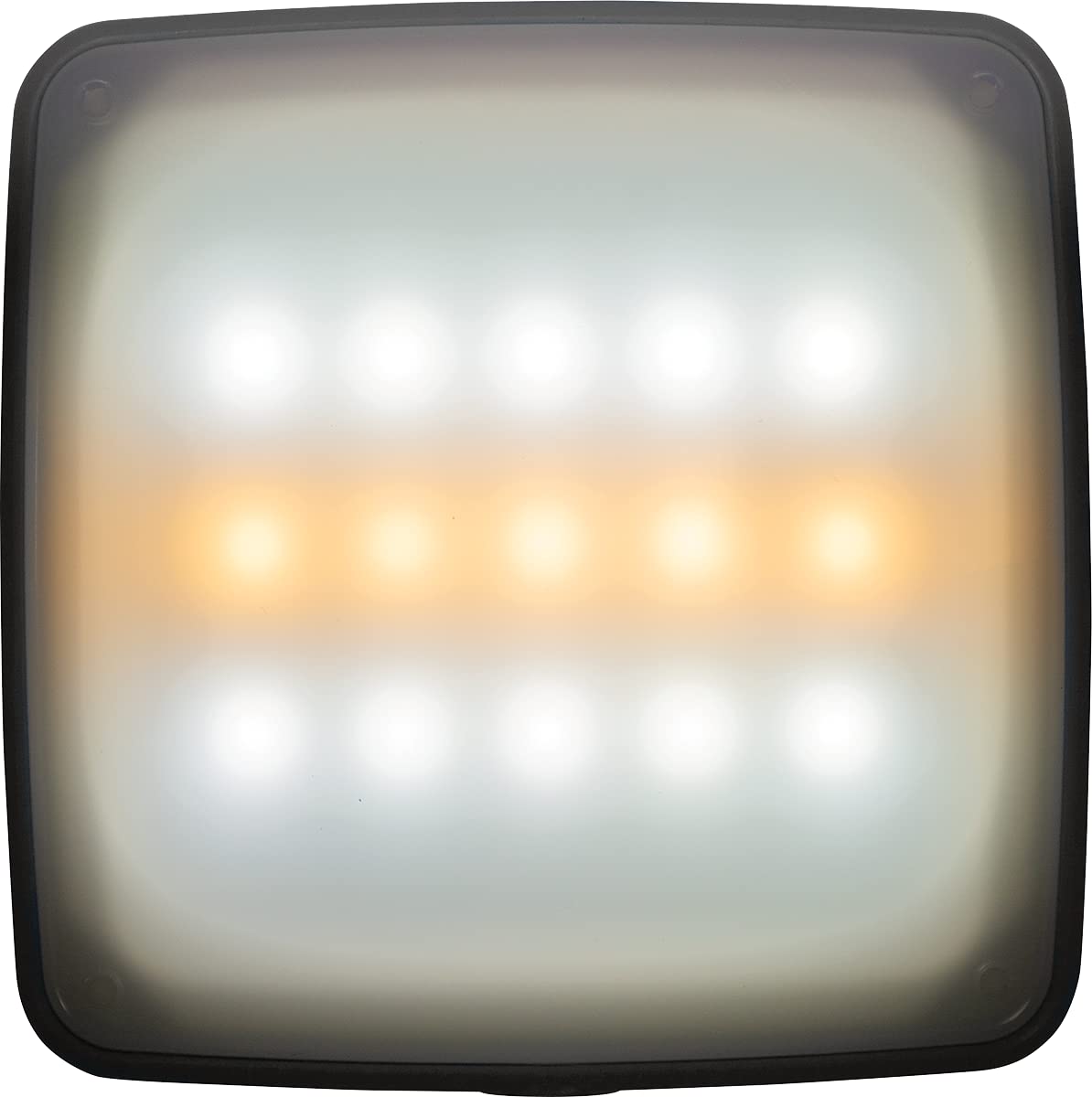 USTLightweight and Compact Slim LED Emergency Camp Light, Rechargeable Light, White and Amber LEDs for Warm and Cool Light Options