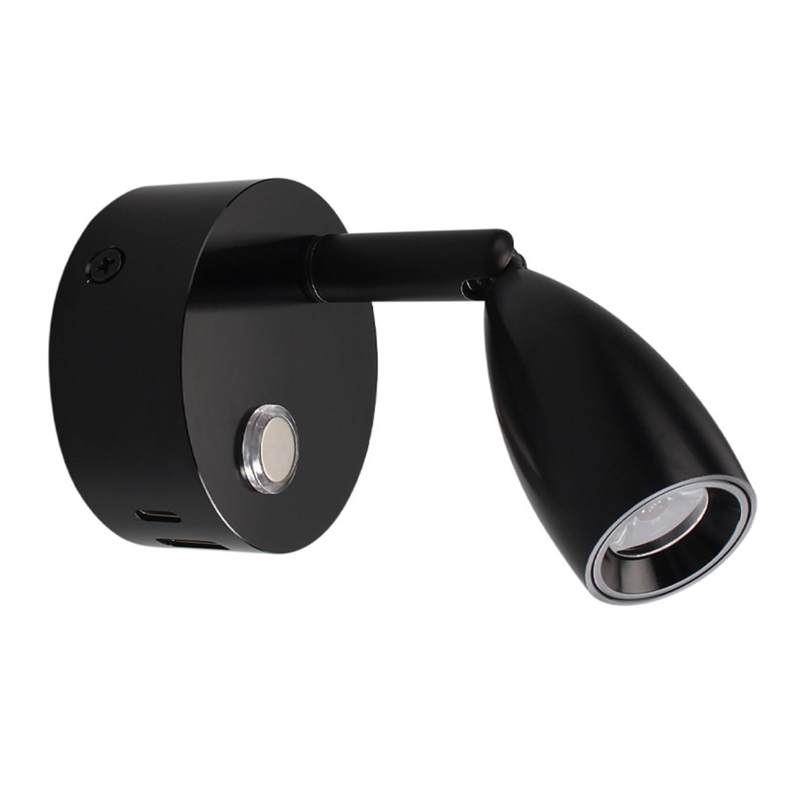 Lámpara De Lectura For Caravana 12 V, Luz Pared Táctil For, Barco, Interruptor Atenuación Con 2 Cargadores USB, Remolque RV Luces Brillantes(Neutral White 4000K,Black)