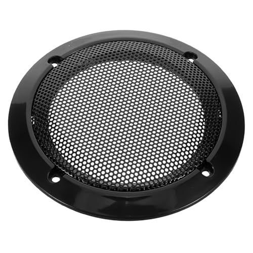 Alasum ブラックメタルメッシュ スピーカーグリルカバー 車用 ドアスピーカー リアスピーカー サブウーファー 防塵保護 メッシュカバー オーディオシステム対応