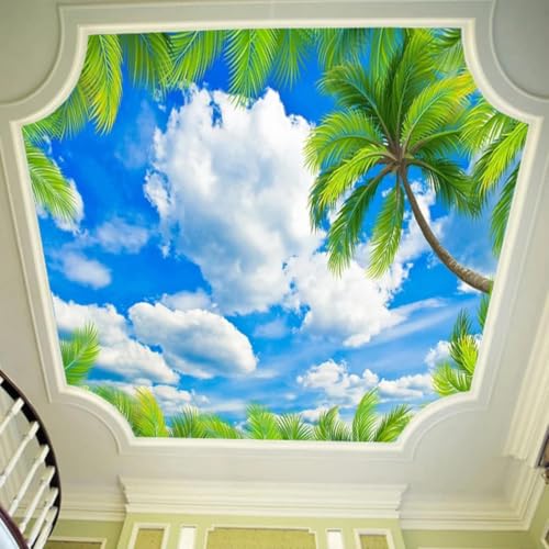 Papier peint mural 3D pour plafond, solution pour agrandir une chambre