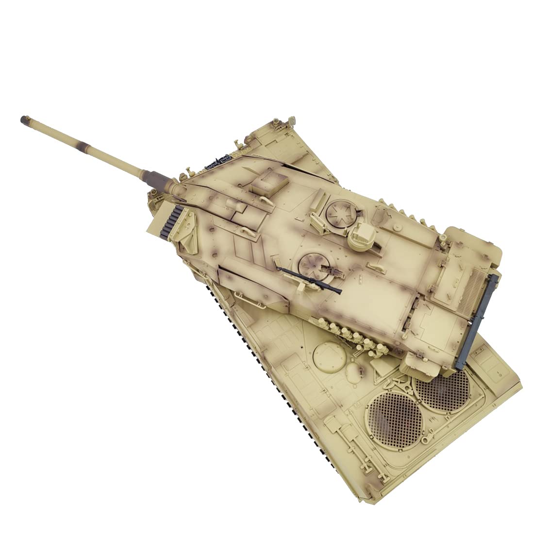 RC Panzer Modell, 1:16 Deutscher Leopard Infrarot 2A7 Kampfpanzer, Militär RC Geländepanzer für Erwachsene (Basisversion)
