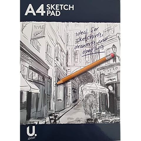 Sketch Pad A4 Sketchbook 50 Pages Artistic Drawing Sketching Multi Use Pad. Bestseller Cover