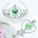 AHLPO 4Pcs Princess Dress Up Accessories, Anna Elsa Dress Up Party Accessories Set for Princess Costume Elsa Tiara Crown Wand Gloves Earring, Gift for Kids Girls Christmas Party Halloween Cosplay