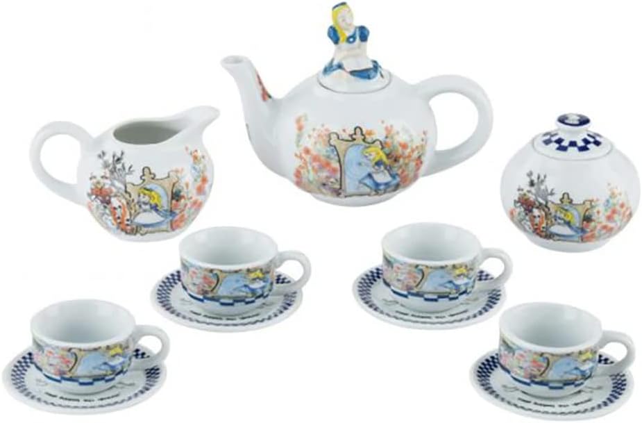 Cardew Alice in Wonderland - Through the Looking Glass miniature teapot teacup tea set