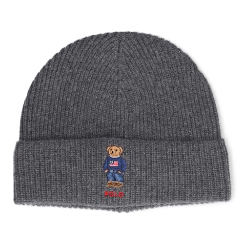 Image of POLO RALPH LAUREN Men's Solid Denim Bear Beanie
