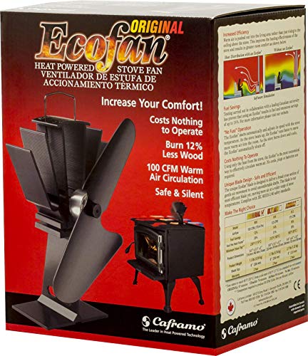 Ecofan 800CAXBX Heat Powered Wood Stove Fan, Black, Bilingual - Image 4