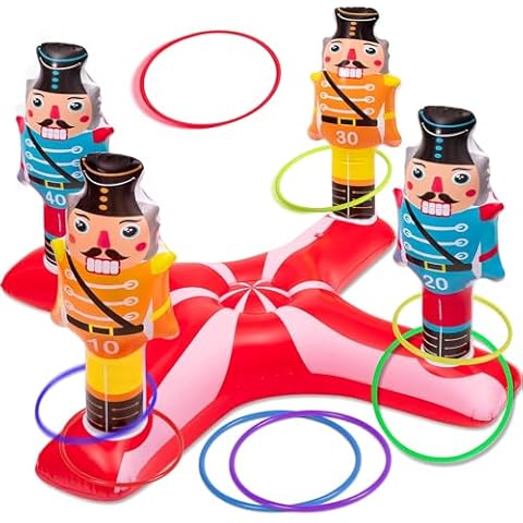 KAHEIGN Christmas Inflatable Nutcracker Game Set Cover