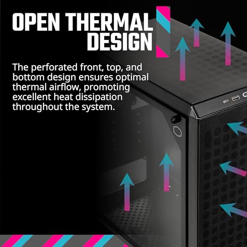Boîtier PC ventilé Cooler Master Q300LV2 compatible GPU 360 mm - 7