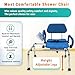 Sliding Rotating Shower/Bath Chair by Mobi Bench (2025 Upgraded Version) – Transfer Swivel Seat, Waterproof Padding with Pivoting Arms,Adjustable Height, Compact Design for Tubs - 300Lb Capacity