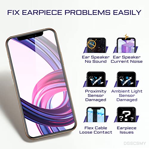 Image of for iPhone 11 Pro Max Ear Speaker Earpiece Replacement Repair Kit | Earspeaker Ear Piece with Ambient Light Sensor Proximity Sensor Assembly with Repair Fix Tools Kit 11Promax A2161 A2220 A2218
