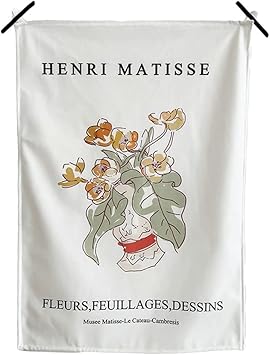 Amazon Co Jp タペストリー アンリマティス イラスト 絵画 北欧 おしゃれ 大きい 縦長 韓国 ファブリックポスター 花 季節 自然 インテリア のれん 壁掛け 英語 英 飾り付け 壁飾り アート イラスト ホーム キッチン