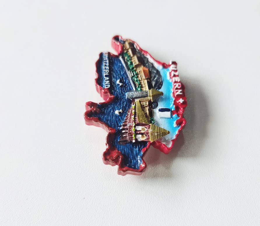 Magnete Da Frigorifero 3D Monumento Del Leone – Souvenir Di Lucerna (Svizzera) In Resina, Dimensioni 7,7 X 5 Cm, Regalo Da Viaggio