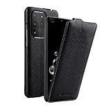 Melkco Jacka シリーズ ライ Chee パターン プレミアム レザー カバー ケース Samsung Galaxy S20 Ultra 用 ブラック