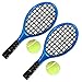 ARTIBETTER 1:12 Miniature Tennis Racket and Ball Set Dollhouse Decoration Accessories 4pcs