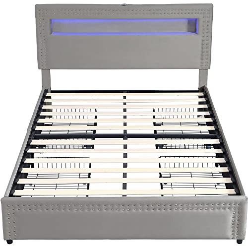 Moimhear Letto matrimoniale, 140 x 200 cm, con 4