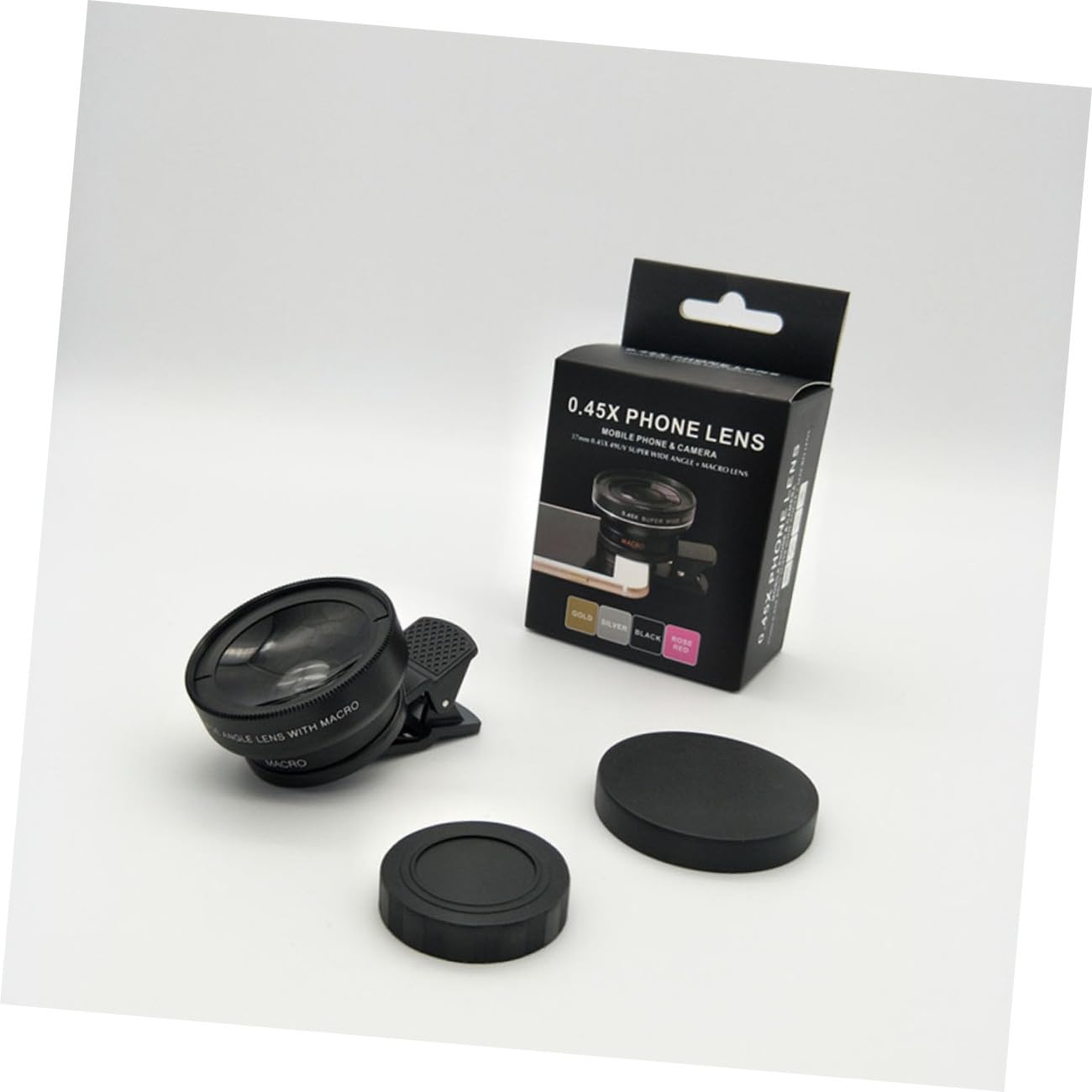 ARTIBETTER 3 Pezzi 37Mm045X49Uv Super Grandangolare Macro Obiettivo Del Telefono Cellulare Teleobiettivo Del Telefono Grandangolo Teleobiettivo Len Obiettivi Della Fotocamera Smartphone Clip