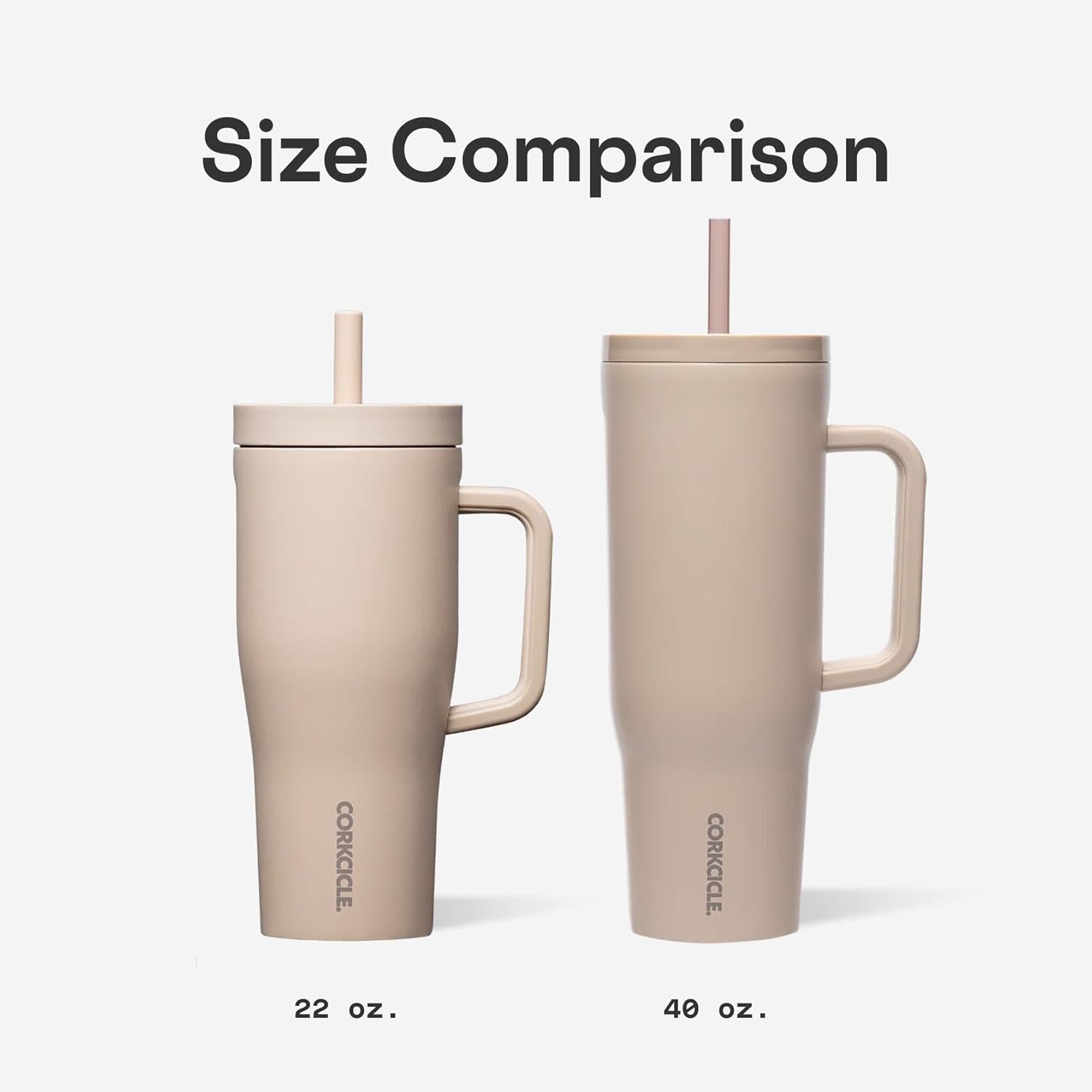 Corkcicle x Rifle Paper Co. Cruiser Insulated Tumbler with Handle & Straw - Keeps Drinks Cold 20 Hours - BPA-Free - 40 oz - Gift for Mom - Great for Mother's Day or Christmas - Gloss Blue Hydrangea