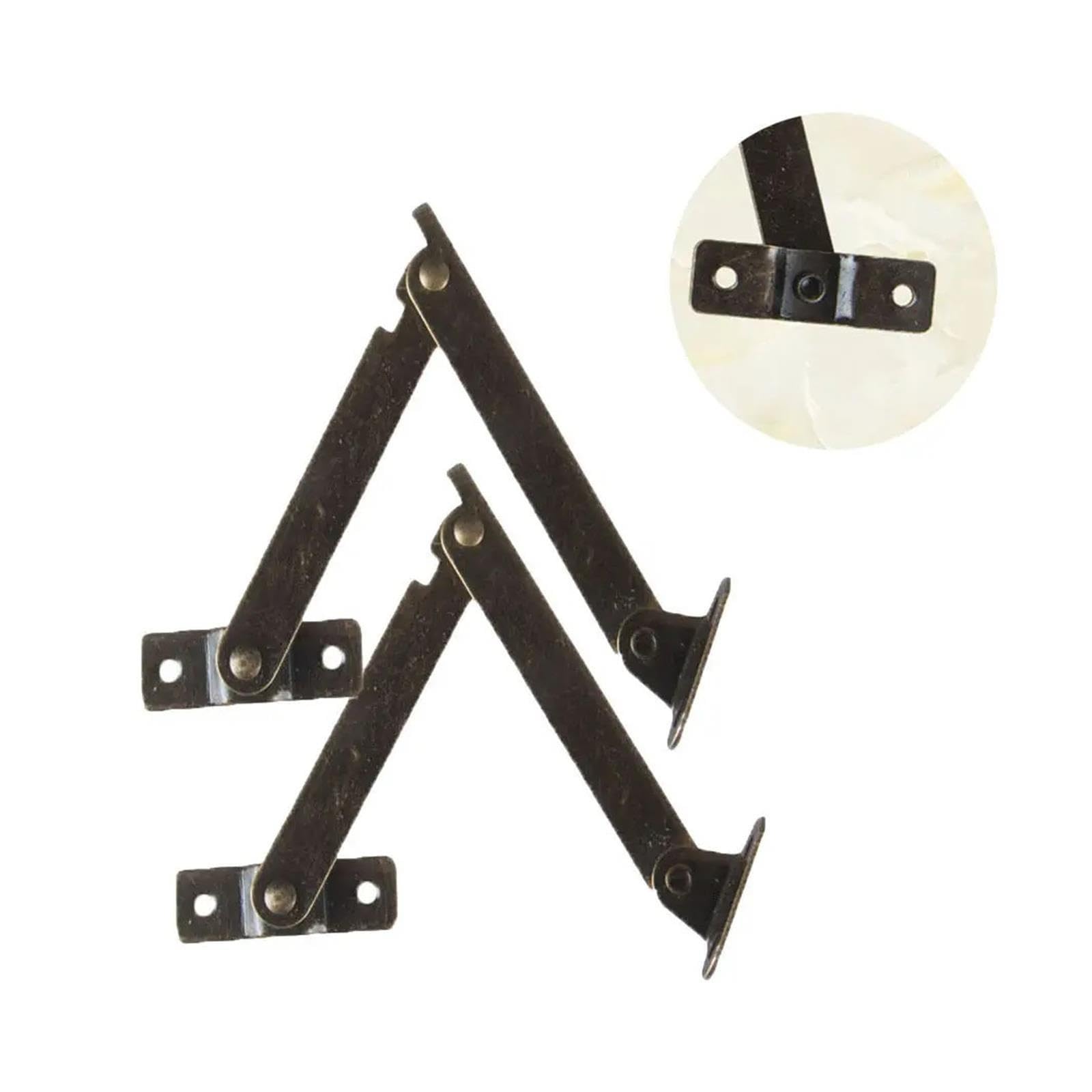 Charnière de porte réversible à fermeture automati Support D'angle De Charnière Robuste, 2 Pièces