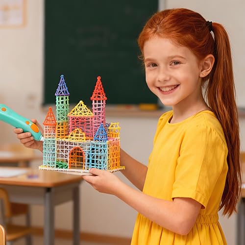 Image of 160Pcs 32 Colors PCL 2.5mm 3D Low Temperature Pen Filament Refill | Compatible with 3Doodler Start+, Low Temperature Filament, 15cm x 10pcs Total 2400cm, Safe & Easy-Use Refill
