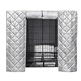 Copertura per Gabbia da Cane - Per Animali Domestici Impermeabili E Protettivi Con Finestra Laterale Arieggiata Arrotolabile | Copertura Isolata Per Cuccia Cani - Per Interno Esterno Giardino