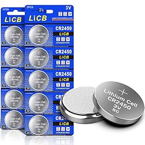 LiCB 10 Pack CR2450 Battery 3V Lith...