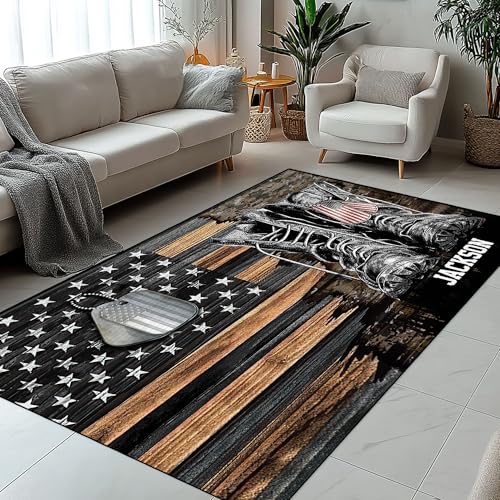 Tapete personalizado veterano para interior y exterior miniatura 1