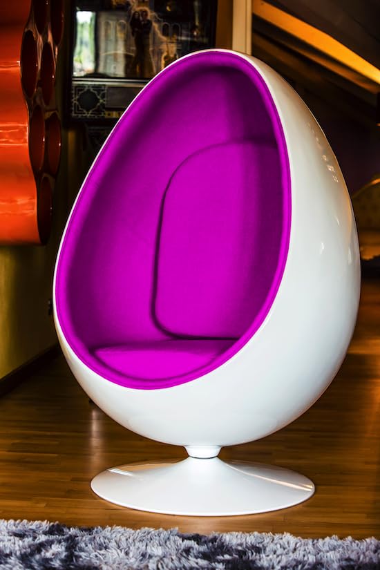 generico Fauteuil design Egg Chaise (fuchsia)