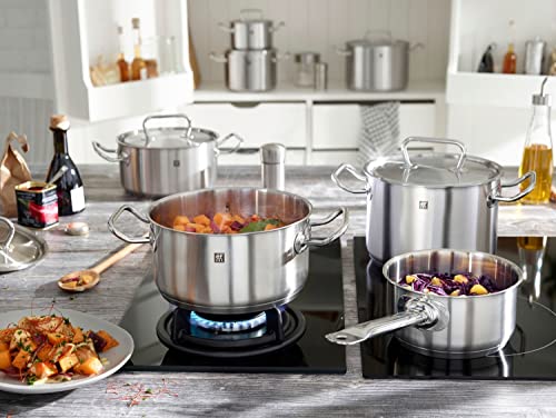 ZWILLING TWIN Classic Bratentopf mit Deckel 28cm, 8.50 L, Induktionsgeeignet, Unbeschichtet, Edelstahl, Silber – Ansicht 3