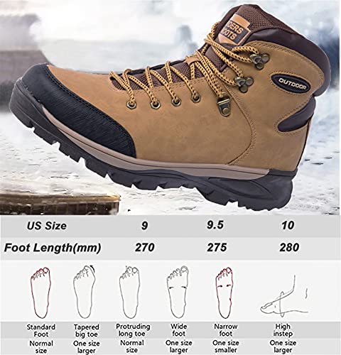 Image of TFO Hiking Boots Mens Outdoor Backpacking Trekking Mountaineering Riding Shoes Travel Leisure Mid Top Shoes Yellow