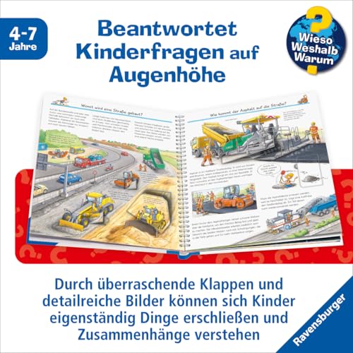 Wieso? Weshalb? Warum?, Band 7 - Fahrzeuge auf der Baustelle (Sachbuch ab 4 Jahre - mit Klappen) (Kernreihe, 7)