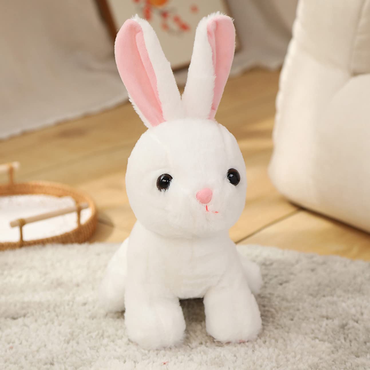 Amazon.co.jp: [LSDZW] ぬいぐるみ ウサギ リアル動物 ふわふわ ファー
