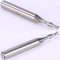 Vista 24 de Spiral Router Bit 1/4 Inch Shank Up Cut Spiral Router Bit 2 Flutes HRC55 Solid Carbide Spiral Milling Tool 1/4 Inch Cutting Diameter 3 inch Extra