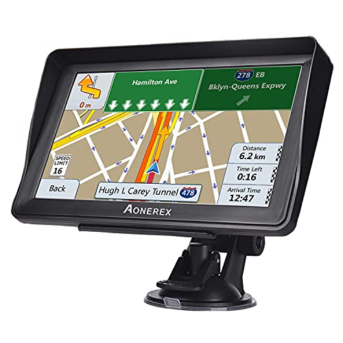 GPS Navigation for Car Truck 2021 Maps 7 inch Touch Screen Vehicle GPS Navigation with Speedometer Voice Car GPS Speeding Warning, Lifetime Free Map Updates GPS Navigation for Car Truck 2021 Maps 7 inch Touch Screen Vehicle GPS Navigation with Speedometer Voice Car GPS Speeding Warning, Lifetime Free Map Updates