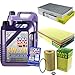 Produktbild QR-PARTS 69342130 Filter Set Inspektionspaket 10 Liter Motoröl Leichtlauf High Tech 5W-40 MANN-FILTER Innenraumfilter Luftfilter Ölfilter