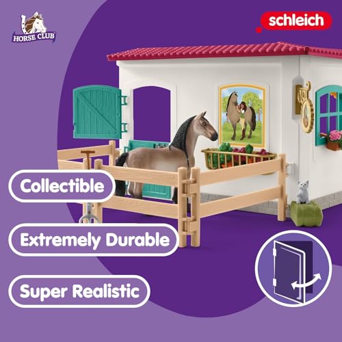 Image of Schleich Horse Club - 85Pc Tack Room Extension Playset - Kids 5+ | 42591