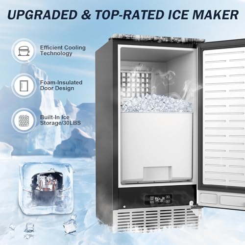Fabricadora de Hielo Comercial SOZT 120LBS/24H Bajo Mesada miniatura 2