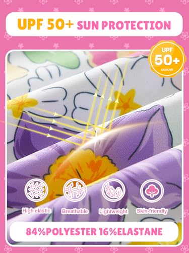 Image of Angel season Girls Swimsuits Kids Bathing Suit One Piece Swimwear with UPF 50+ Cute