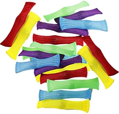 Carykon Pack of 20 Marble Fidget Toy Stress Relieve Toy Increase Focus Soothing Marble and Mesh Fidgets with ADHD ADD OCD Autism Anxiety - Assorted Color