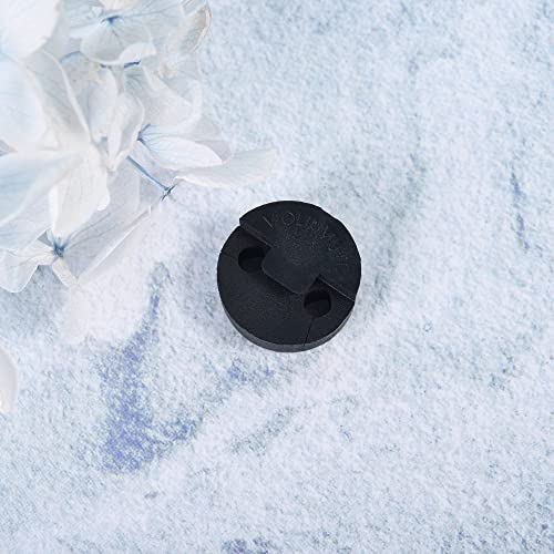 12 Pack Violin Mute Small Viola Mute, Practice Mute Silencer, Round Tourte Style, Black Rubber #TOP5