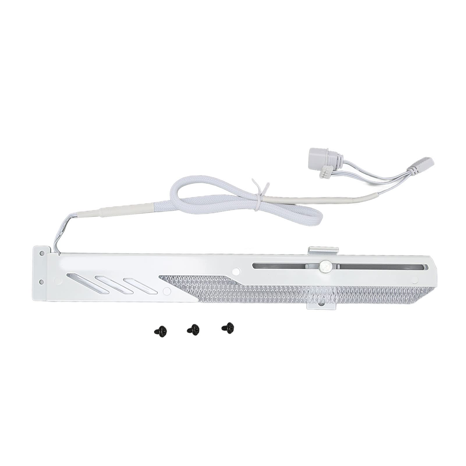 Airshi Gpu Support, Colorful RGB 5V 3 Pin Gpu Support Bracket Simple White Fashion Protection Scale Crystal Light Guide Strip for Computer Graphics Card