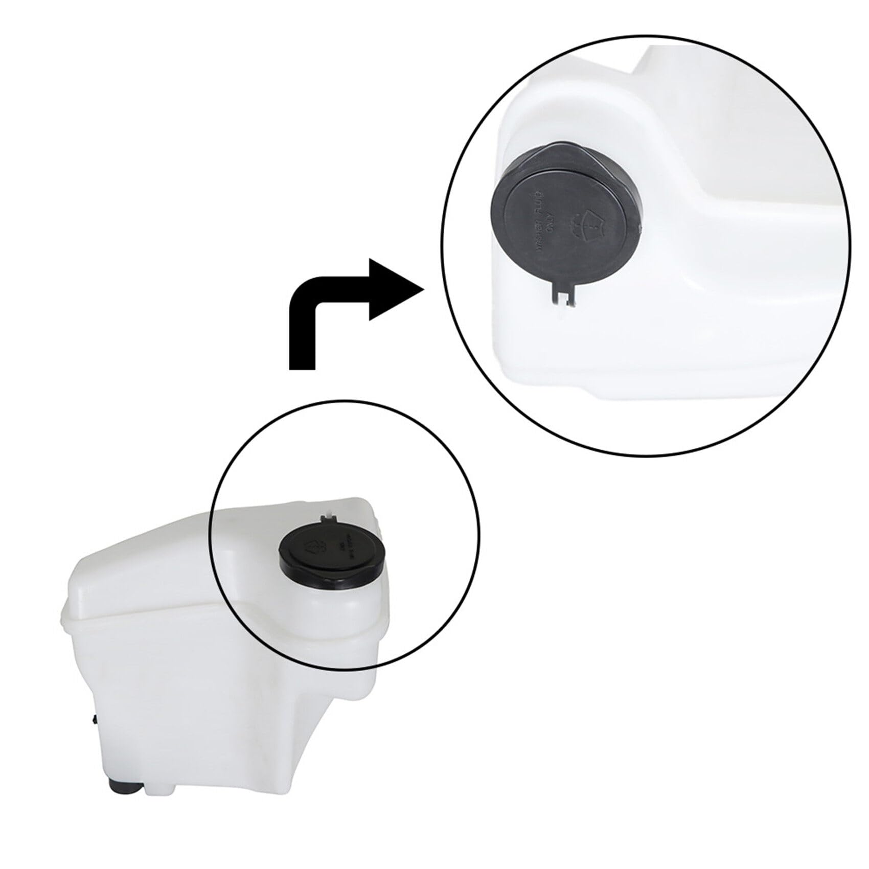 labwork Depósito de líquido para limpiaparabrisas con bomba de repuesto para Corolla Prizm 1998-2002 1.8L 8531502030 TO1288141